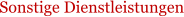 Sonstige Dienstleistungen