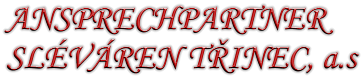 ANSPRECHPARTNER SLVREN TINEC, a.s