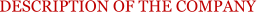 DESCRIPTION OF THE COMPANY